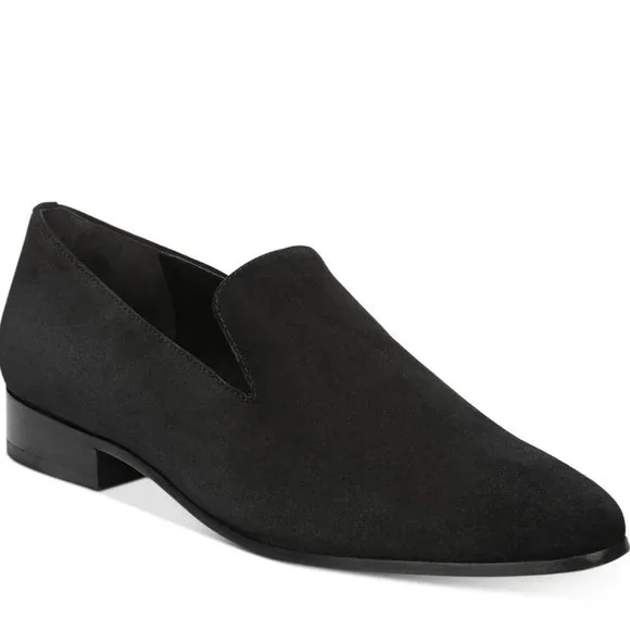 Vince | Shoes | Vince Womens Lela Black Suede Loafer Round  display picture 1
